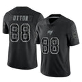 TB.Buccaneers #88 Cade Otton Player Black Reflective Limited Home Game BALCE Stitched Jerseys