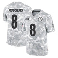 P.Steelers #8 Aaron Rodgers Player Arctic Camo Limited Salute To Service Home Game BALCE Stitched Jerseys