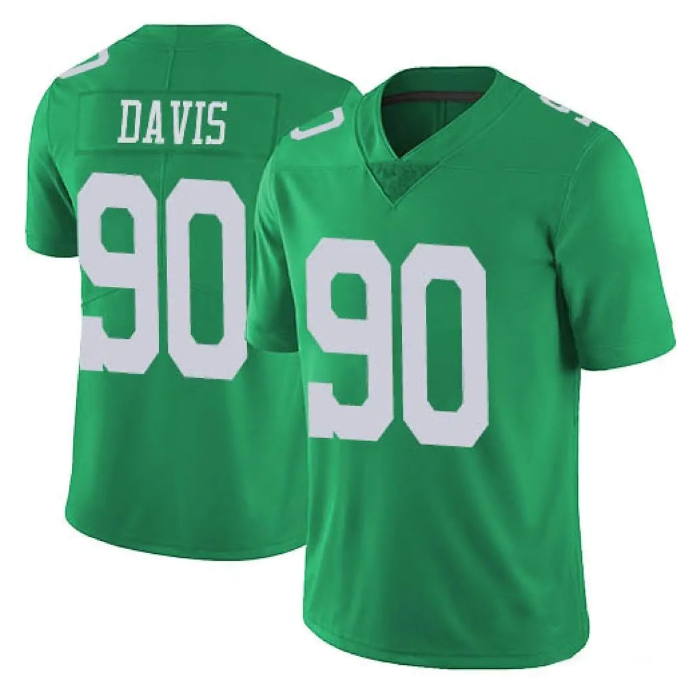 P.Eagles #90 Jordan Davis Player Green Limited Vapor Untouchable Home Game BALCE Stitched Jerseys