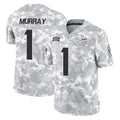 M.Vikings #1 Kyler Murray Player Arctic Camo Salute To Service Limited Game BALCE Stitched Jerseys