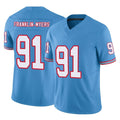 T.Titans #91 John Franklin-Myers Player Light Blue Limited Vapor F.U.S.E. Home Game BALCE Stitched Jerseys