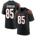 C.Bengals #85 Chad Johnson Player Black Home Game BALCE Stitched Jerseys
