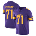 M.Vikings #71 Christian Darrisaw Player Purple Limited Color Rush Home Game BALCE Stitched Jerseys