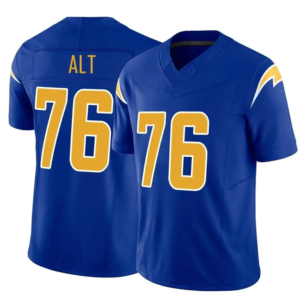 LA.Chargers #76 Joe Alt Player Royal Limited Vapor F.U.S.E. Home Game BALCE Stitched Jerseys
