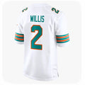 M.Dolphins #2 Malik Willis Player White Limited Home Game BALCE Stitched Jerseys