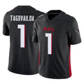 A.Falcons #1 Tua Tagovailoa Player Black Vapor F.U.S.E. Limited Home Game BALCE Stitched Jerseys