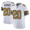 NO.Saints #20 Pete Werner Player White Limited Color Rush Home Game BALCE Stitched Jerseys