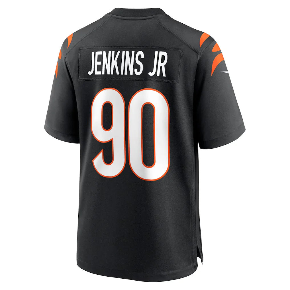C.Bengals #90 Kris Jenkins Jr Player Black Home Game BALCE Stitched Jerseys