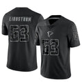 A.Falcons #63 Chris Lindstrom Player Black RFLCTV Limited BALCE Stitched Jerseys