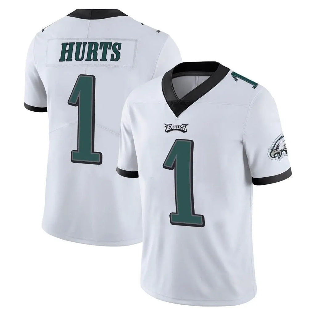 P.Eagles #1 Jalen Hurts Player White Limited Vapor Untouchable Home Game BALCE Stitched Jerseys