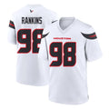 H.Texans #98 Sheldon Rankins Player White Home Game BALCE Stitched Jerseys