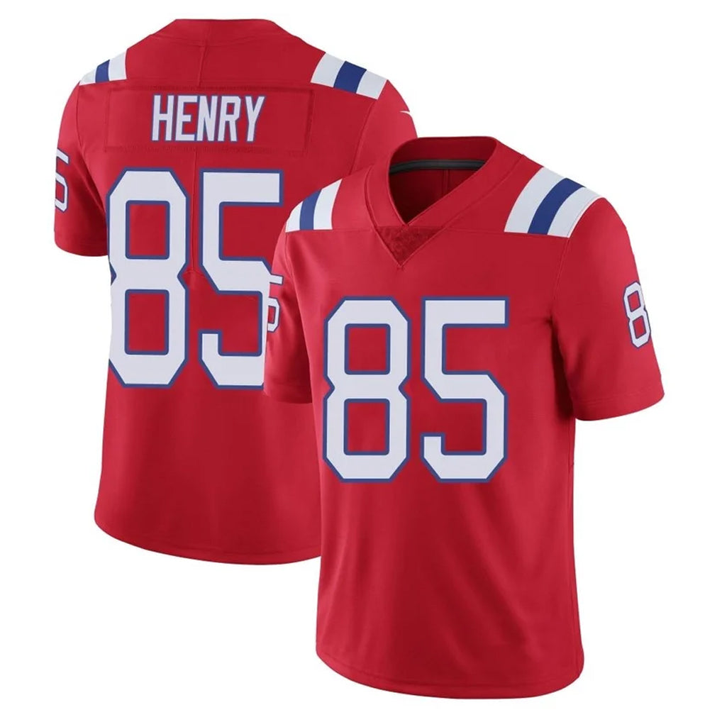 NE.Patriots #85 Hunter Henry Player Red Vapor Untouchable Home Game BALCE Stitched Jerseys
