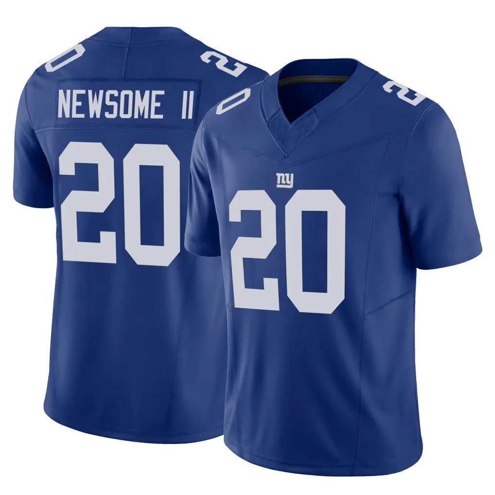 NY.Giants #20 Greg Newsome II Player Royal Limited Vapor F.U.S.E. Home Game BALCE Stitched Jerseys