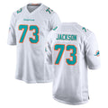 M.Dolphins #73 Austin Jackson Player White Limited Home Game BALCE Stitched Jerseys