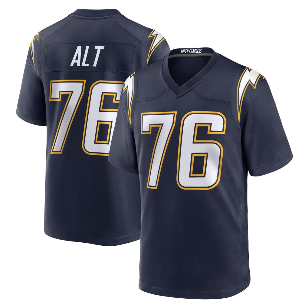 LA.Chargers #76 Joe Alt Player Navy Alternate Home Game BALCE Stitched Jerseys