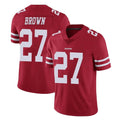 SF.49ers #27 Ji'Ayir Brown Player Red Limited Vapor Untouchable Home Game BALCE Stitched Jerseys