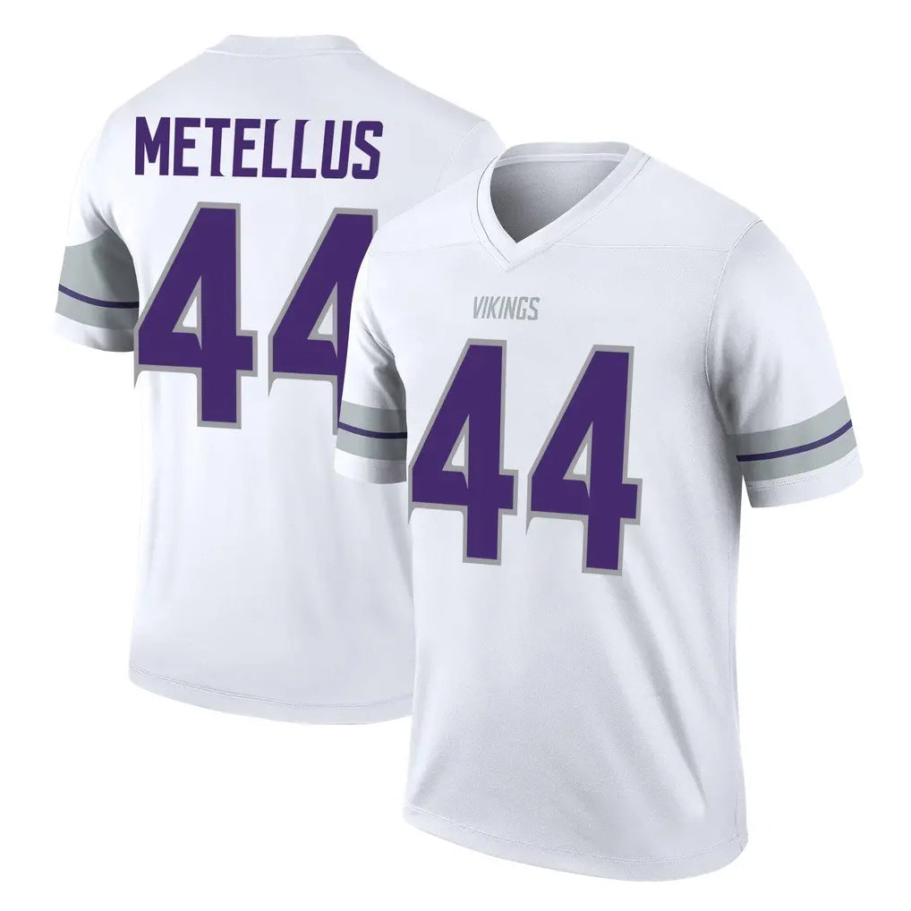 M.Vikings #44 Josh Metellus Player White Alternate Legend Home Game BALCE Stitched Jerseys