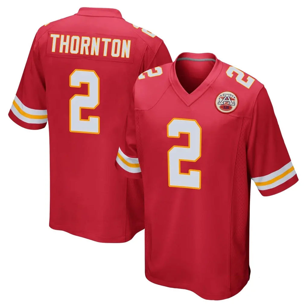 KC.Chiefs #2 Tyquan Thornton Player Red Home Game BALCE Stitched Jerseys