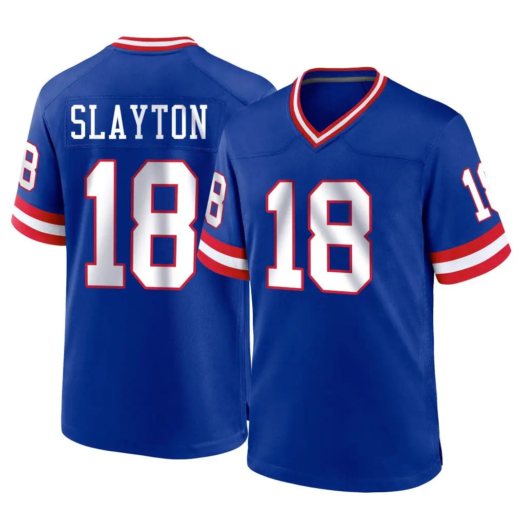 NY.Giants #18 Darius Slayton Player Royal Classic Home Game BALCE Stitched Jerseys