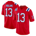 NE.Patriots #13 Mack Hollins Player Red Home Game BALCE Stitched Jerseys