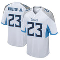 T.Titans #23 Kevin Winston Jr. Player White Home Game BALCE Stitched Jerseys