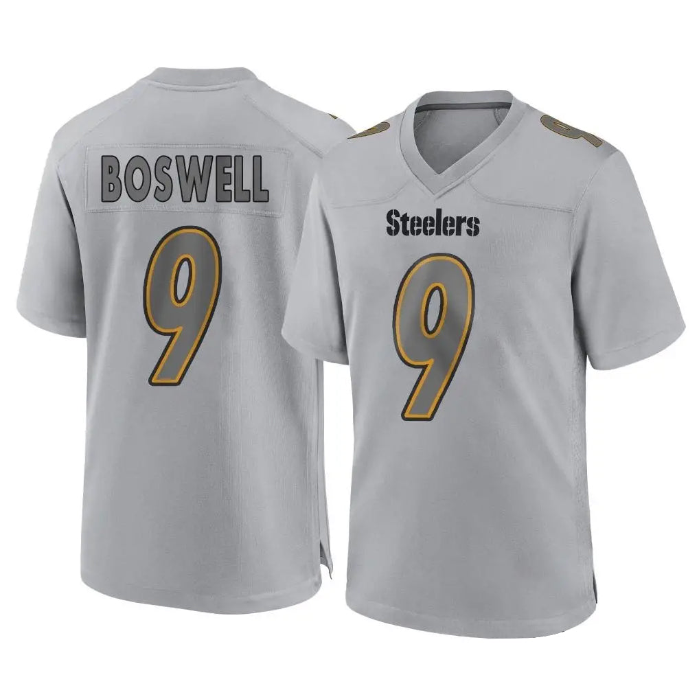 P.Steelers #9 Chris Boswell Player Gray Atmosphere Fashion Home Game BALCE Stitched Jerseys