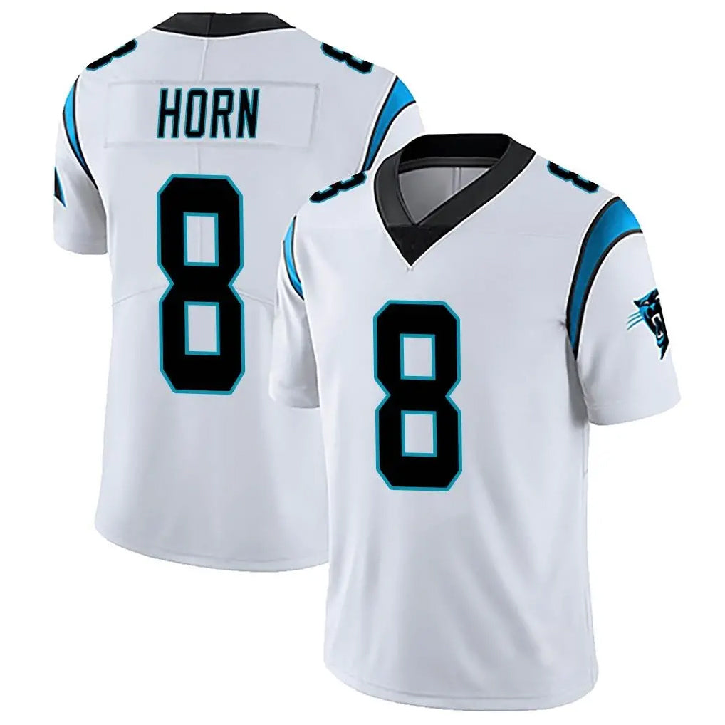 C.Panthers #8 Jaycee Horn Player White Vapor Untouchable Limited Game BALCE Stitched Jerseys