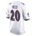 B.Ravens #20 Ed Reed Player White Alternate Game Home BALCE Stitched Jerseys