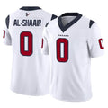 H.Texans #0 Azeez Al-Shaair Player White Limited Vapor F.U.S.E. Home Game BALCE Stitched Jerseys