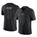 SF.49ers #3 Christian Kirk Player Black Limited Reflective Home Game BALCE Stitched Jerseys