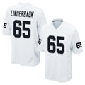 LV.Raiders #65 Tyler Linderbaum Player White Home Game BALCE Stitched Jerseys