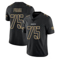 NO.Saints #75 Taliese Fuaga Player Black Impact Limited Home Game BALCE Stitched Jerseys