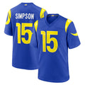 LA.Rams #15 Ty Simpson Player Royal Limited Home Game BALCE Stitched Jerseys