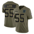 C.Panthers #55 Devin Lloyd Player Olive Salute to Service Limited Home Game BALCE Stitched Jerseys
