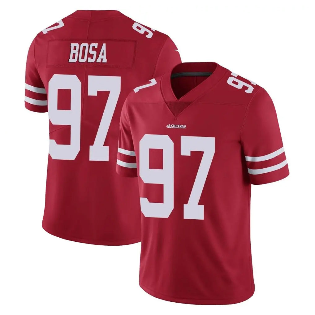 SF.49ers #97 Nick Bosa Player Red Limited Vapor Untouchable Home Game BALCE Stitched Jerseys