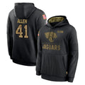 J.Jaguars #41 Josh Hines-Allen Player Black Salute to Service Hoodies Limited Game BALCE Stitched Jerseys