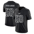 LV.Raiders #58 Jackson Powers-Johnson Player Black Limited Black Impact Home Game BALCE Stitched Jerseys