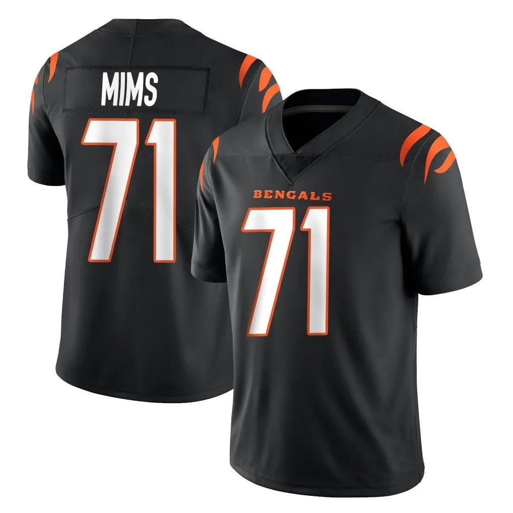 C.Bengals #71 Amarius Mims Player Black Vapor Untouchable Limited Home Game BALCE Stitched Jerseys