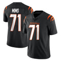 C.Bengals #71 Amarius Mims Player Black Vapor Untouchable Limited Home Game BALCE Stitched Jerseys