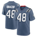 NE.Patriots #48 Namdi Obiazor Player Blue Rivalries Collection Home Game BALCE Stitched Jerseys
