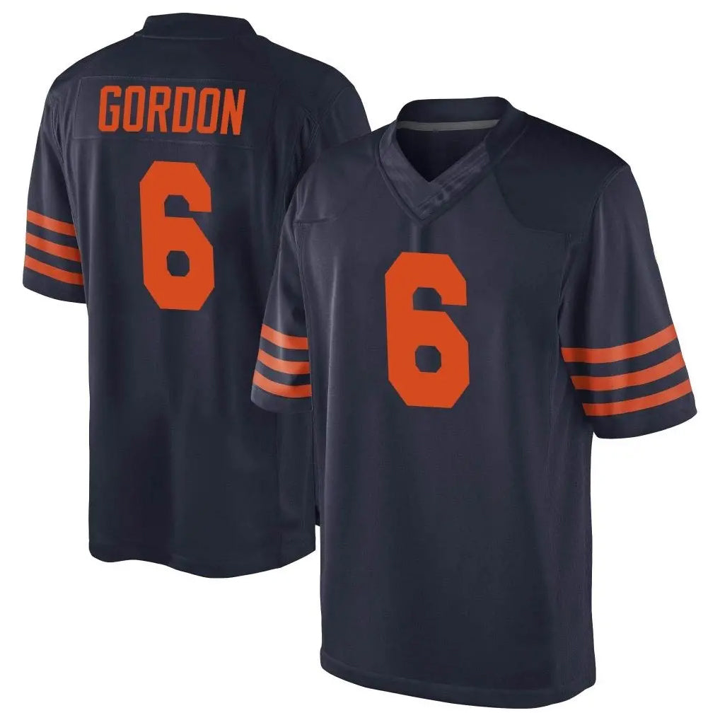 C.Bears #6 Kyler Gordon Player Navy Blue Alternate Game BALCE Stitched Jerseys