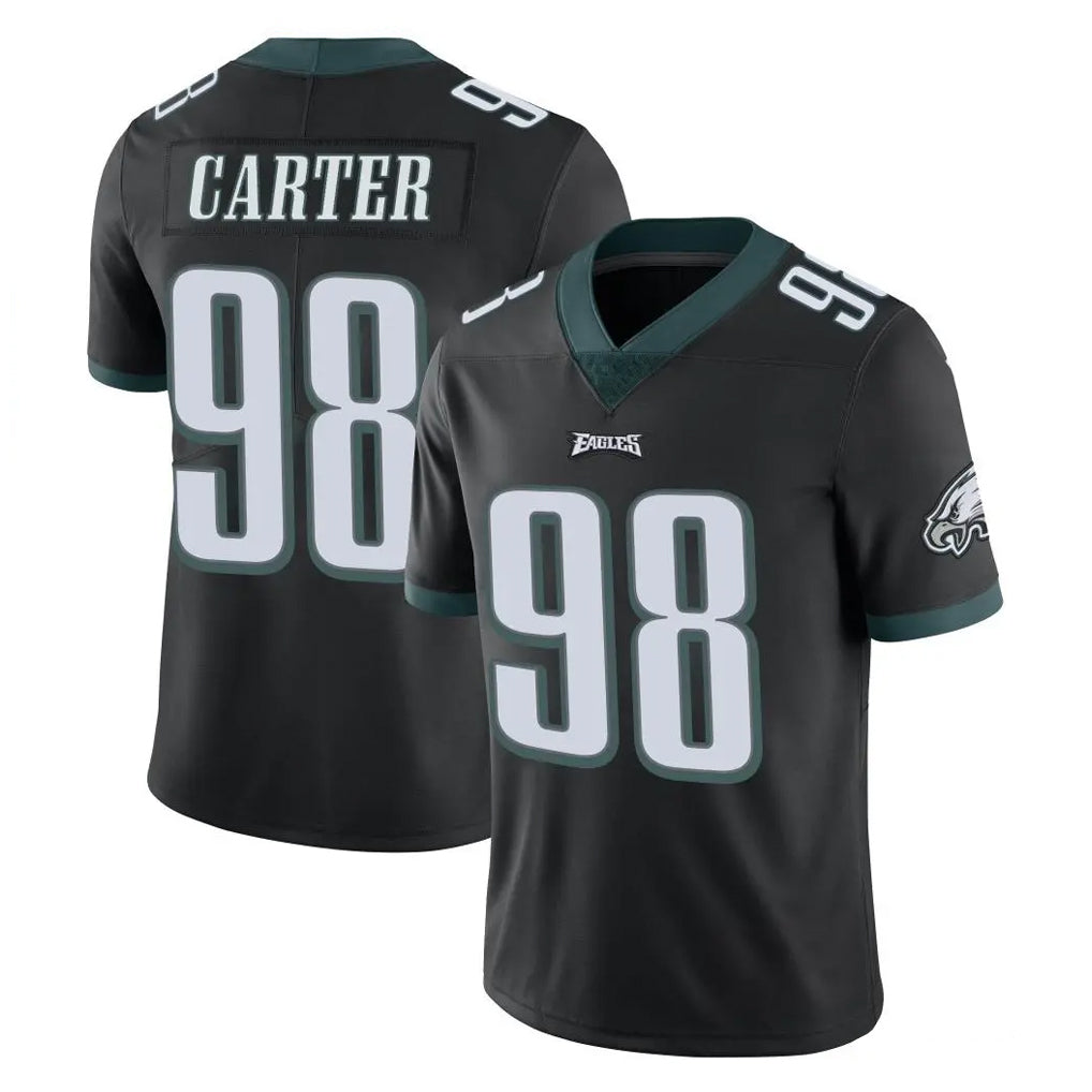 P.Eagles #98 Jalen Carter Player Black Limited Vapor Untouchable Home Game BALCE Stitched Jerseys