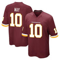 W.Commanders #10 Tress Way Player Burgundy Team Color Home Game BALCE Stitched Jerseys