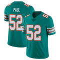M.Dolphins #52 Patrick Paul Player Aqua Limited Alternate Vapor Untouchable Home Game BALCE Stitched Jerseys