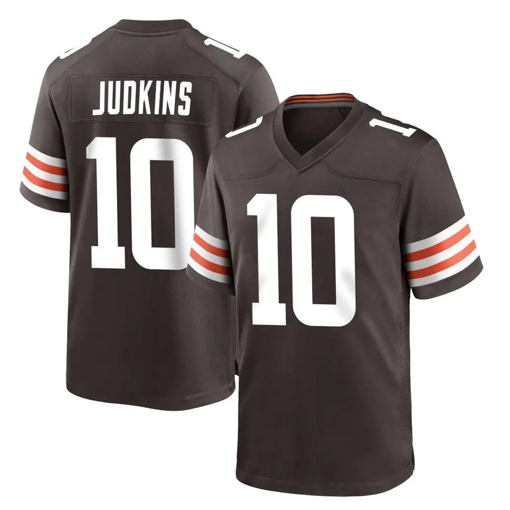 C.Browns #10 Quinshon Judkins Player Brown Home Game BALCE Stitched Jerseys