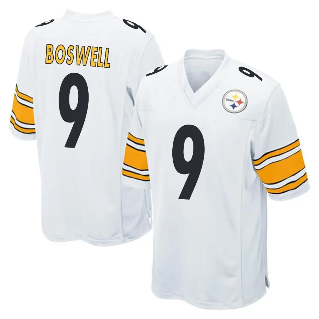 P.Steelers #9 Chris Boswell Player White Home Game BALCE Stitched Jerseys