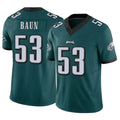 P.Eagles #53 Zack Baun Player Team Color Green Limited Vapor F.U.S.E. Home Game BALCE Stitched Jerseys