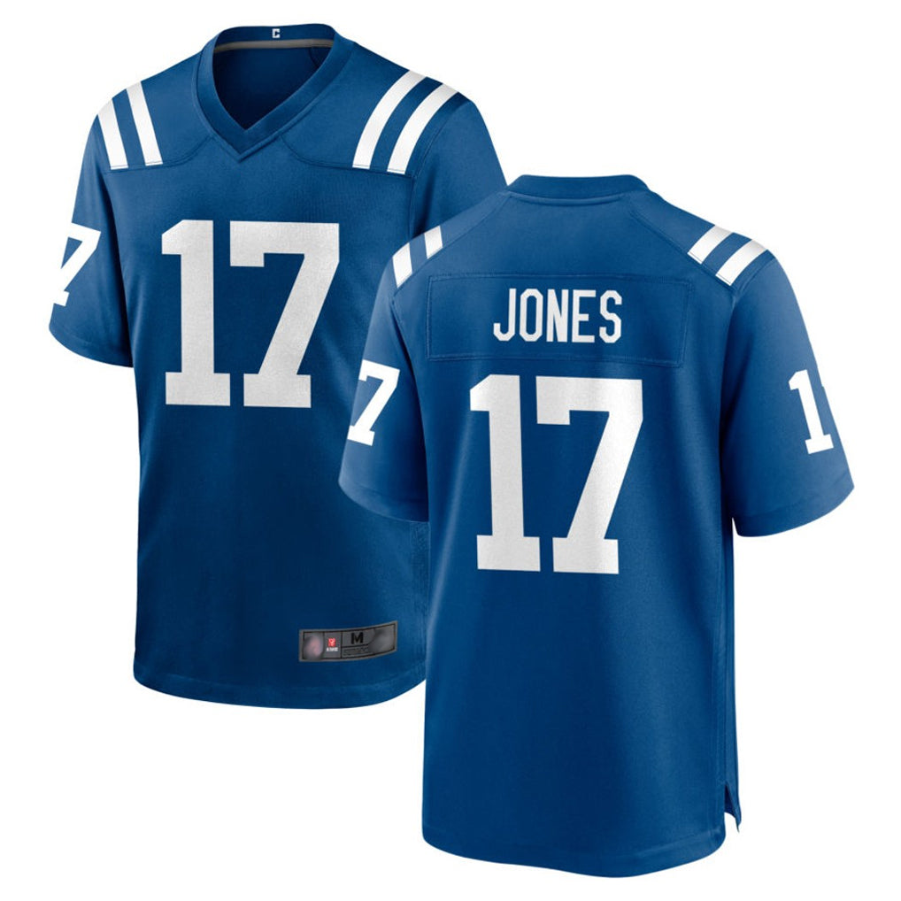 IN.Colts #17 Daniel Jones Player Royal Home Game BALCE Stitched Jerseys