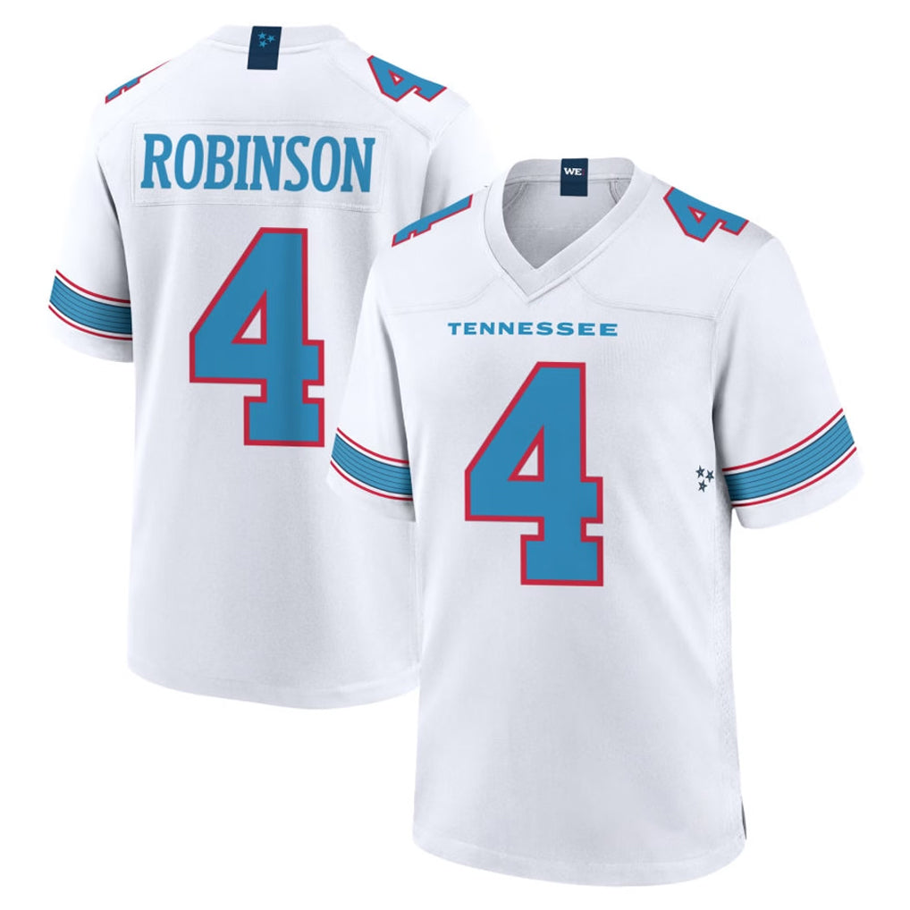T.Titans #4 Wan'Dale Robinson Player White 2026 Game Home BALCE Stitched Jerseys
