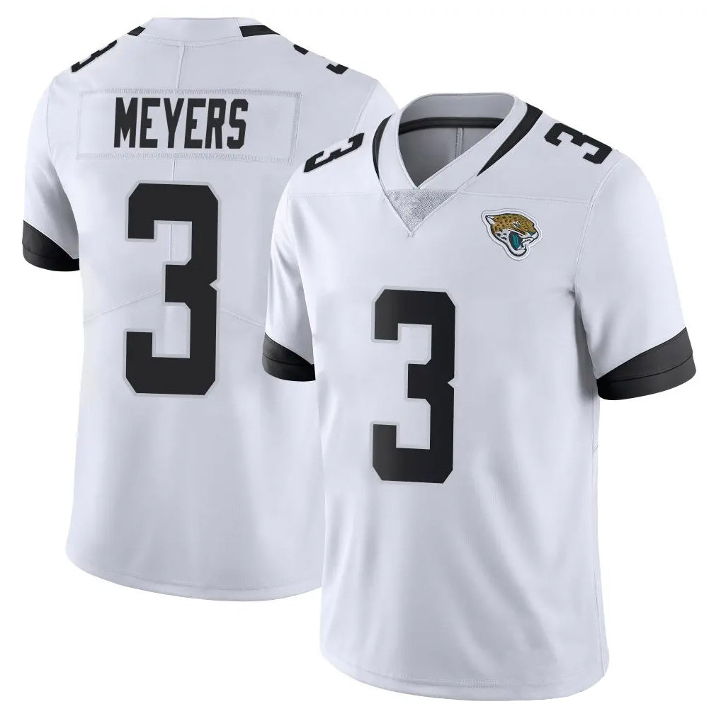 J.Jaguars #3 Jakobi Meyers Player White Vapor Untouchable Limited Home Game BALCE Stitched Jerseys